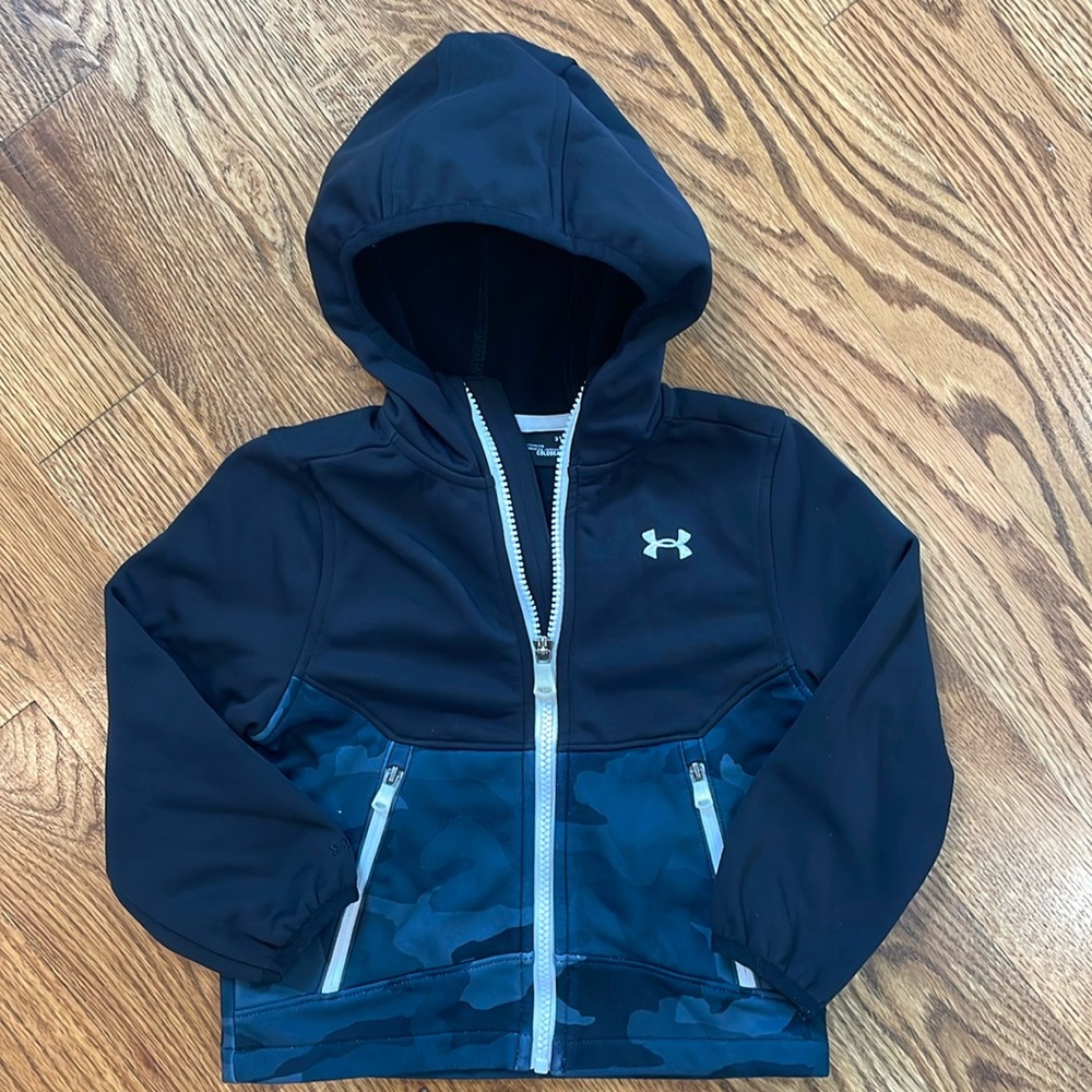 Under Armour Storm Coldgear Zip Up Jacket/Coat. Size 3T. Excellent Condition.